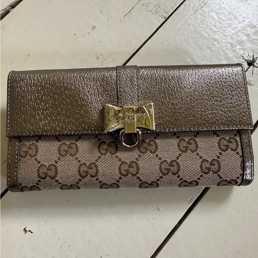 Gucci Women Wallet Brown/Grey